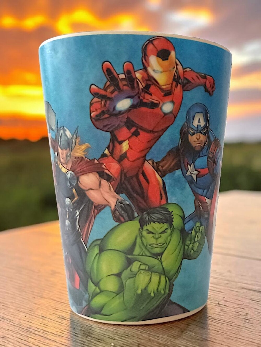 Vintage Marvel Avengers Melamine Cup 0121A Comic Plastic Super Heroes The Hulk - Picture 14 of 16